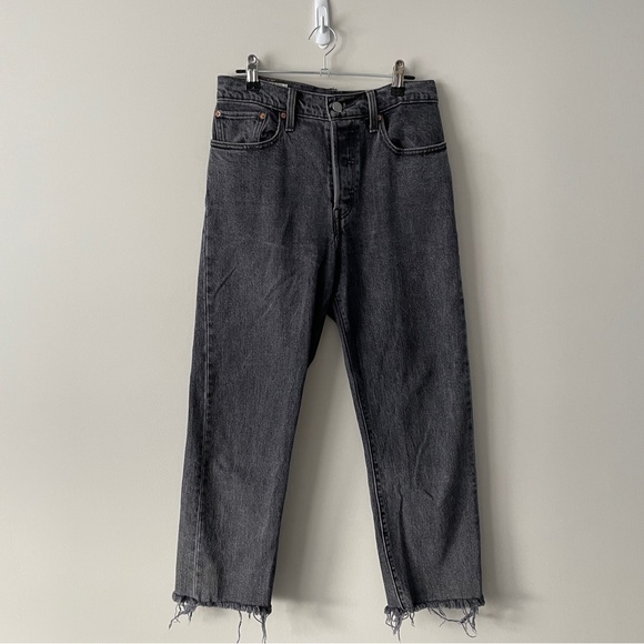 Levi’s Wedgie Straight Leg Black Wash Jeans 29 - Picture 2 of 8